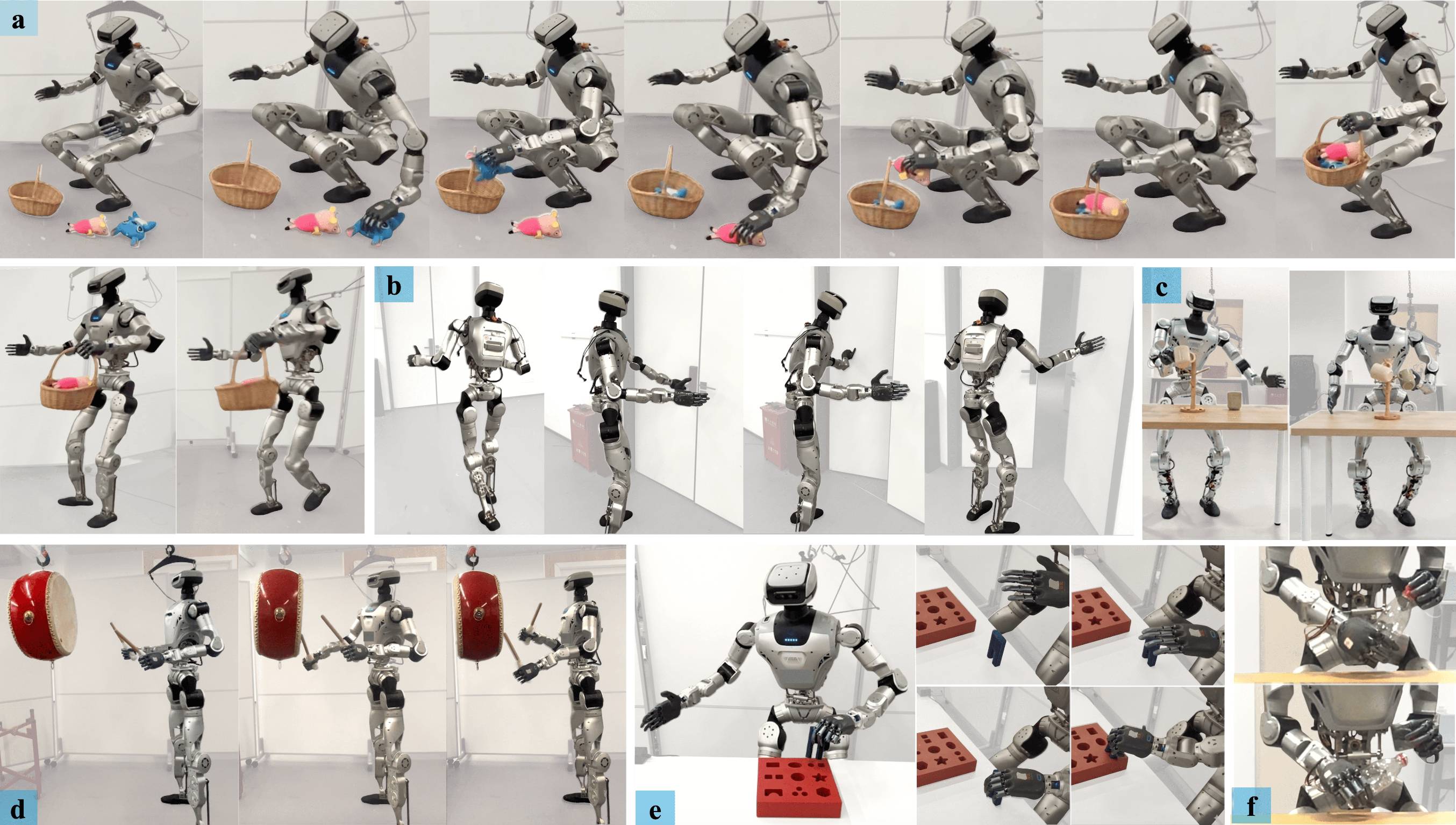 CWI real-world humanoid loco-manipulation demonstrations.